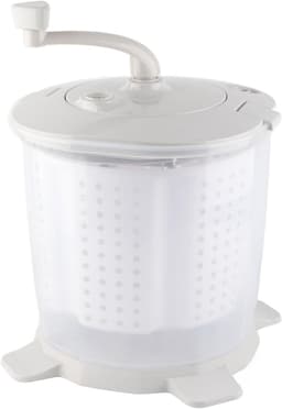 Handmatige mini-wasmachine voor ondergoed en babykleding - Draagbare reiswasmachine voor kleine items - Grijs - 15,7x13,0 inch — thumbnail 3