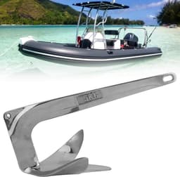 Grapnel Anker 5kg RVS 316 voor Dinghy, Kajak en Kleine Yacht — thumbnail 4