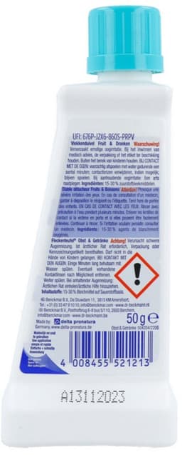 Dr. Beckmann Vlekkenduivel Fruit & Dranken 50 ml — thumbnail 2
