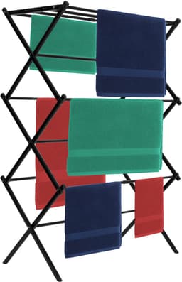 Springos Wasrek - Droogtoren - Droogrek - Verstelbaar - Inklapbaar - Inclusief- Wielen - Telescopisch - 104 x 69 x 36,5 cm — thumbnail 1