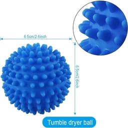 6x Droogballen voor Wasdroger – PVC Wasdroger Ballen Herbruikbaar – Verkort Droogtijd, Maakt Kleding Zachter, Vermindert Kreukels & Statische Lading – Voor Alle Textiel — thumbnail 3