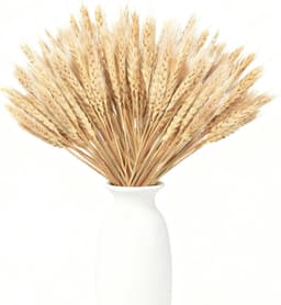 Gedroogde tarwepunten, decoratieve tarwepunten, decoratieve gedroogde bloemen voor feestjes, open haarden, huis, kerk, tafelvaas, bruiloft, doe-het-zelf, 40 cm — thumbnail 1