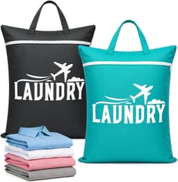 Reiswaszakken voor vuile kleding, waterdichte waszakken voor onderweg, set van 2 stuks — thumbnail 1