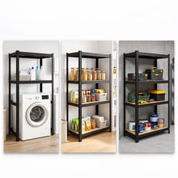 Wasmachine rek - 180 x 70 x 40 cm - tot 600 kg - zwart — thumbnail 4