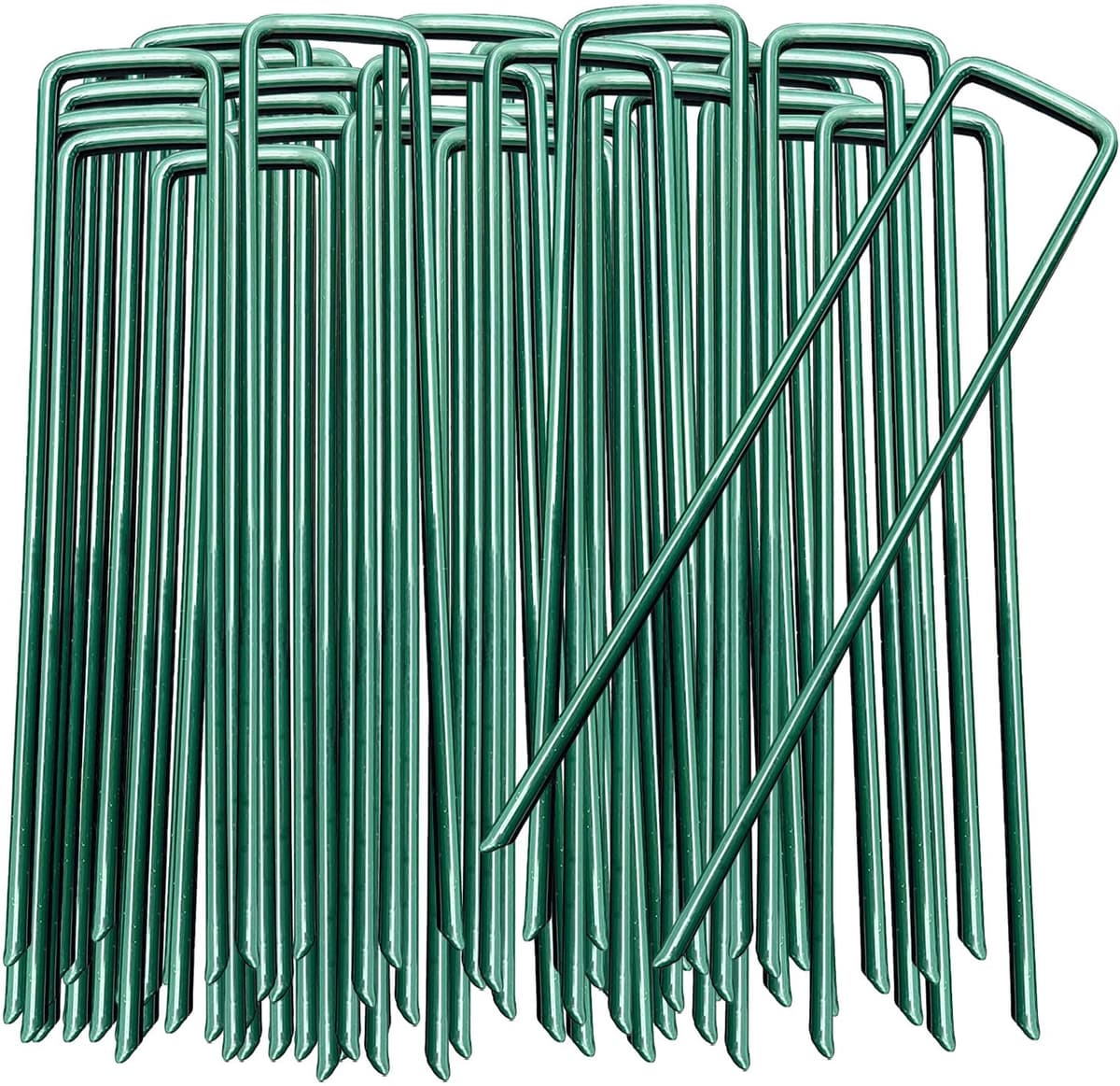 Set van 50 U-vormige Grondankers voor Tuin en Tent — afbeelding 1