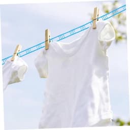 Waslijnset 3 Rollen - Kampeerwaslijn Intrekbaar - Buiten Kleding Drogen - Met Metalen Haken - 3 Rollen - Zoals Getoond — thumbnail 3