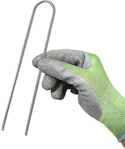 GardenMate 200 Grondanker GEGALVANISEERD staaldraad 200mm lang 25mm breed Ø3,8mm - Ronde kop - Voor extreem harde grond — thumbnail 4