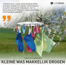 Wasknijpers met 16 zachte clips in diverse kleuren — thumbnail 3