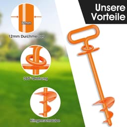 Grondanker voor honden - Stevige hondenanker tot 220 lbs voor tuin, strand en gazon — thumbnail 4