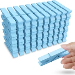 50 Stuks Gekleurde Houten Wasknijpers voor Decoratie en Foto's — thumbnail 1