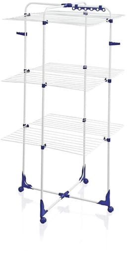 4x Leifheit Classic Tower 340 droogrek - 34M drooglengte - Klein oppervlak, grote capaciteit - Flexibel ontwerp - Gemakkelijke verplaatsing — thumbnail 2
