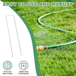 EGoods - 50 stuks stevige haringen voor camping en omheiningen - grondankers 3 mm x 3 mm — thumbnail 3