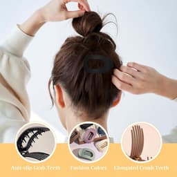 6x Platte Haarspeld Clips voor Dames - Eendensnavel Klemmen voor Dagelijks Gebruik — thumbnail 2