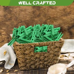 100 Stuks Houten Waslijnklemmen 6.5cm voor Kleding en Knutselen — thumbnail 4