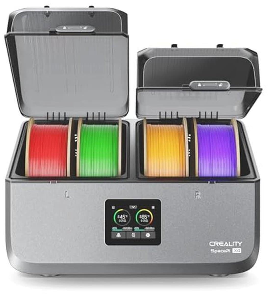Filamentdroger voor 3D-printers met 4 Spoelen en Dubbele Verwarmingskamers — afbeelding 1