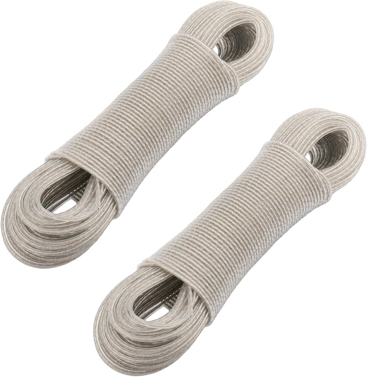 Waslijn met Stalen Kern 30m (2 Stuks) - Extra Sterk en Weerbestendig — afbeelding 1