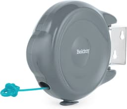 Retractable Clothesline 15m met Anti-Slack Hook en Swivel Wandbeugel – Ruimtebesparend en Veilig — thumbnail 1
