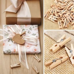 Mini Houten Wasknijpers - 100 Stuks voor Foto's en Creatieve Projecten — thumbnail 3