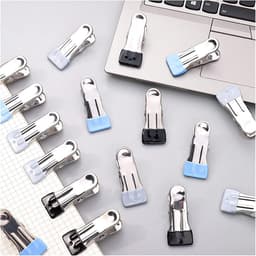 Metalen Kledingclips - Wasknijpers RVS - Wasgoed Drogen - Antislip Siliconen - 30 Stuks - Mix Kleuren — thumbnail 3