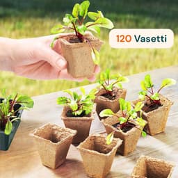 - Set van 120 biologisch afbreekbare plantenpotten van natuurlijk turf voor broeibed en tuin, directe verplanting, gezonde wortelgroei, milieuvriendelijk — thumbnail 4
