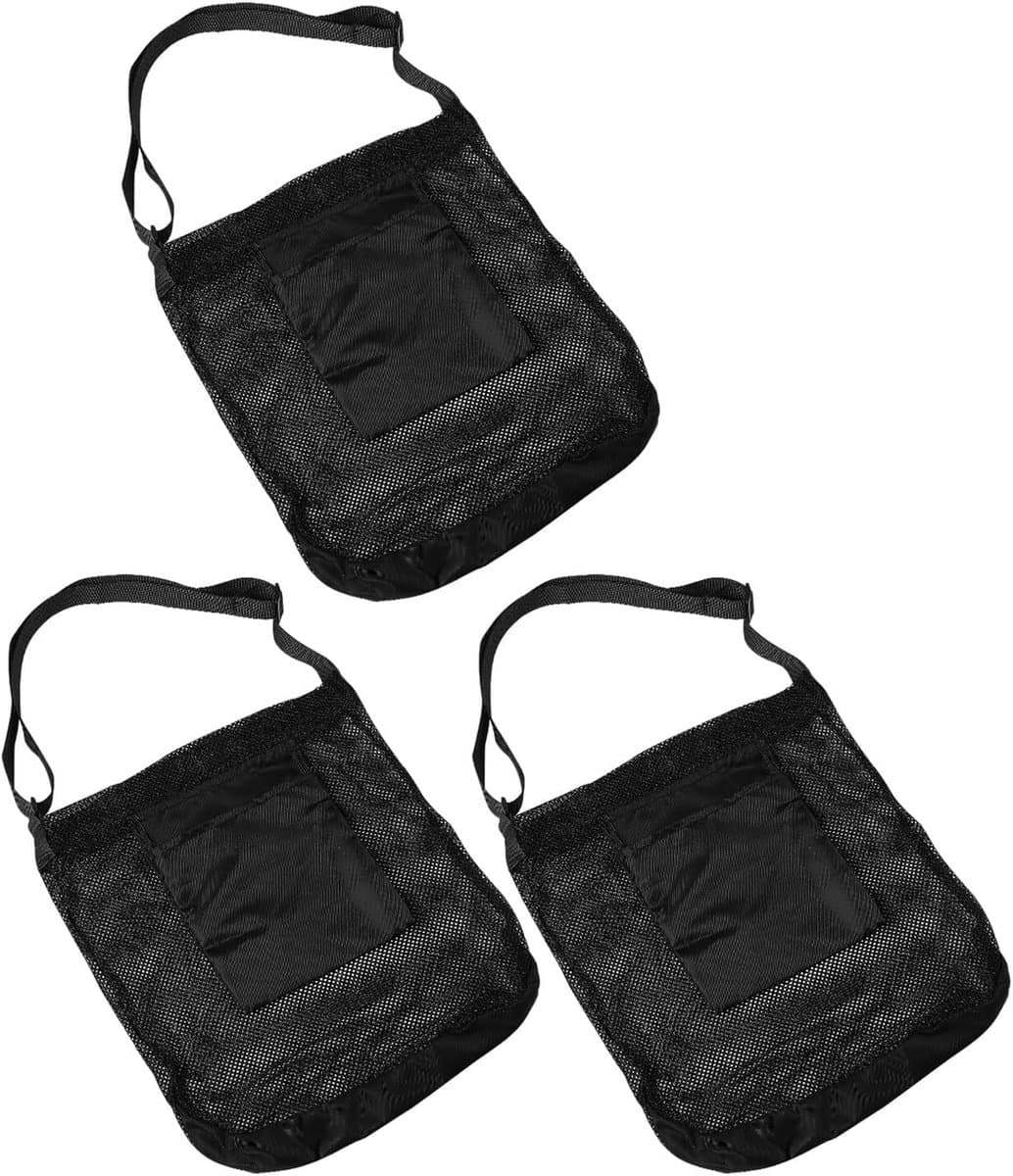 Plukzak Set - Netzak Oogsttas - Buiten Verzamelen - Handsfree Ontwerp - 3 Delig - Zwart — afbeelding 1