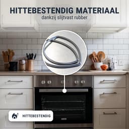 Dailygoods- Deurdichting Hittebestendig Rubber - Ovenafdichting - 4 Haken - Geschikt voor Bosch/Siemens/Neff - Hoogwaardig Alternatief - Controleer E-nummer - Ovendeurrubber — thumbnail 3