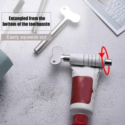 Dailygoods - 8 Stuks Metalen Tandpasta-Knijpers - Roestvrij Staal Tubeknijper — thumbnail 2