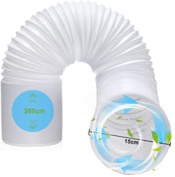 Dailygoods- Afvoerslang 3m 150mm - Flexibele Slang - Dompelpomp - Airco Slang - Opvouwbare Ontluchtingsslang - PP-Materiaal - Luchtafvoerslang — thumbnail 1