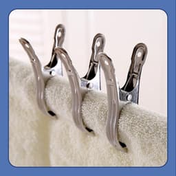 Dailygoods- Handdoekklemmen Roestvrij Staal - Strandhanddoekklemmen - Kledingclips - Metalen Clips - Duurzaam - Goede Klemkracht - Wasknijpers — thumbnail 5