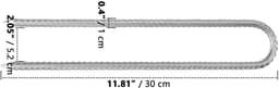Dailygoods- Grondankers U-vormig 30 cm - Stabiele Haringen - Verzinkt - Stormbestendig - Set van 8 - Geschikt voor Trampoline/Camping - Tentharingen — thumbnail 5