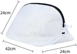 Dailygoods- Schoenwaszakken - 2 Stuks - Mesh Waszakken - Schoenbescherming - Waszakken voor Wasgoed - Wit - Duurzaam Materiaal — thumbnail 4