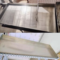 Opvangbak Wasmachine - Lekbak Condensaat - Apparaten Beschermen - Roestvrijstalen Constructie - 50x50cm - Zilverkleurig — thumbnail 3