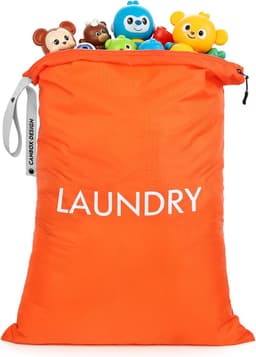 SnelShoppen - Grote Waszak, Waterdichte Nylon Tas met Rits, Herbruikbaar, Ideaal voor Reizen, Kamperen, Studenten, 70 x 50 cm — thumbnail 1