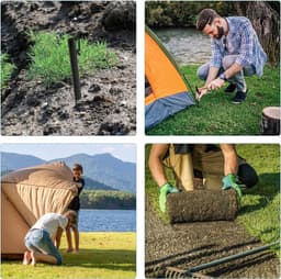 SnelShoppen - 22 Sterke Plastic Grondpinnen 24.5 cm | Duurzame Tentpinnen met Haken voor Tuin, Grasrand, Schutting en Camping — thumbnail 5