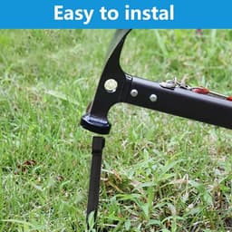 SnelShoppen - 22 Sterke Plastic Grondpinnen 24.5 cm | Duurzame Tentpinnen met Haken voor Tuin, Grasrand, Schutting en Camping — thumbnail 2