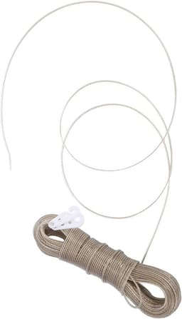Sterke Waslijn - Drooglijn Outdoor - Kleding Drogen - Winddicht Ontwerp - 50 Meter - Transparant — thumbnail 1