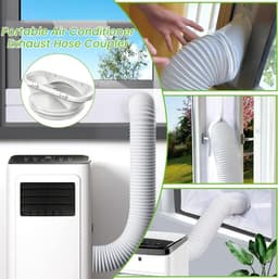 Airco Slang Koppeling - 130 mm Binnen / 150 mm Buiten - Airconditioning Afvoerslangadapter - Afvoerslangkoppeling Universeel - Interface Afvoerslang - Raamadapter - Slangadapter Voor Draagbare Mobiele Airconditioning — thumbnail 4