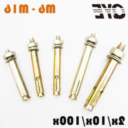 Set van 10 Stuks Beton Ankers M10 x 70mm - Sterke Schroef Ankerbouten voor Bevestiging — thumbnail 1
