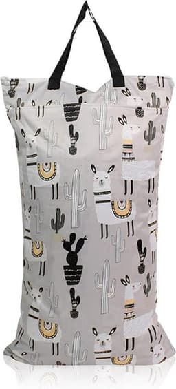 Wetbags kinderdagverblijf, waterdichte tas met dubbele ritssluiting om op te hangen, wasbaar en herbruikbaar, geschikt voor babyluiers, fitness, strand, zwembad, natte zak, Dw05, mode De MHwan Store openen — thumbnail 1
