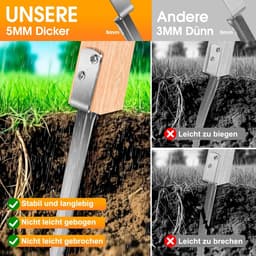 Grondankers voor schommels - 8 stuks - thermisch verzinkt staal - waterdicht en roestvrij - ShopVlot — thumbnail 4