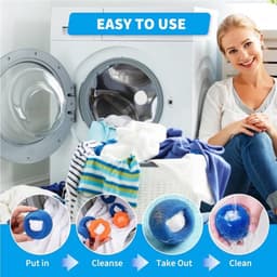 8 stuks dierenhaarverwijderaar wasmachine - pluisballen voor wasmachine - pluisverwijderaar - haarvanger - wasballen tegen dierenharen - pluisvanger voor kleding en beddengoed (meerkleurig) — thumbnail 5