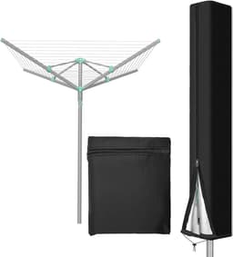 Afdekking voor wasrek van 210D Oxford-materiaal met ritssluiting en trekkoord, ideaal voor camping en tuin buitengebruik — thumbnail 1