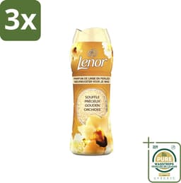 3 x Lenor - Geurbooster - Gouden Orchidee - 22 Wasbeurten - Grootverpakking - Geurbooster Was - Geur In Was - Geur In Kleding - Wasgeur - Geur In Wasmachine — thumbnail 1
