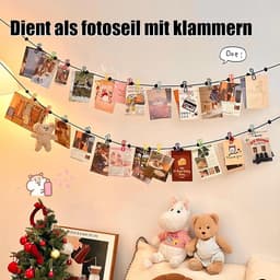 Waslijn camping, reiswaslijn, reiswaslijn met 12 wasknijpers, draagbare intrekbare waslijn voor reizen, vakantie, outdoor, camping (180-300 cm) — thumbnail 4