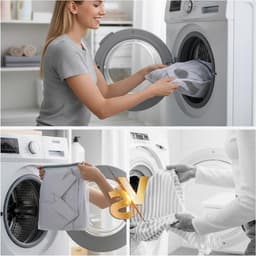 Set van 3 Kleine Wasnetjes voor Delicate Kleding | Duurzame Waszakken voor Ondergoed, Sokken en Babykleding | Ideaal voor de Wasmachine en Reizen 40 x 30 cm — thumbnail 4