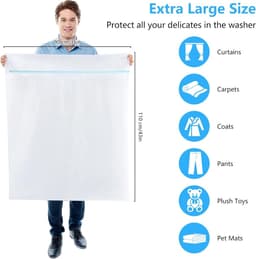 Waszakjes met rits-wastas-waszakkenset van mesh - 7-delige set met automatische ritssluiting - Geschikt voor damesondergoed, shirts, jurken, kousen en bh's - Beige — thumbnail 5