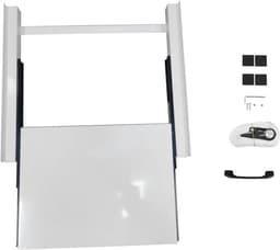 Wasdroogcombinatie Stapelkit - Aansluitframe Droger - Ruimte Besparen - Uitschuifbare Plank - 60cm Breed - Wit — thumbnail 1
