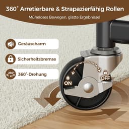 Oprolbaar kledingrek - wasdroogrek - draagvermogen tot 110 kg, zwart. — thumbnail 2