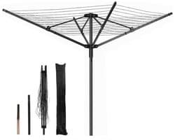 Droogmolen met Voet voor Camping & Thuis - Wasrek Staand - Droogrek Inklapbaar - functioneel