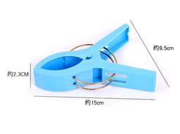 Dailygoods - 8 Stuks Grote Kledingdroogclips - Perfect voor Wasgoed en Strandhanddoeken — thumbnail 2
